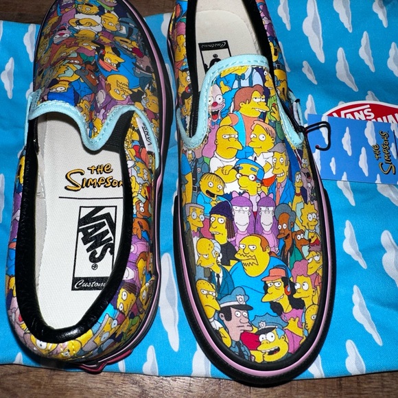 Vans The Simpsons Springfield Custom Classic Slip On Platform - Picture 2 of 10